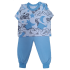 Pijama Algodão Azul com Urso M +R$ 41,00